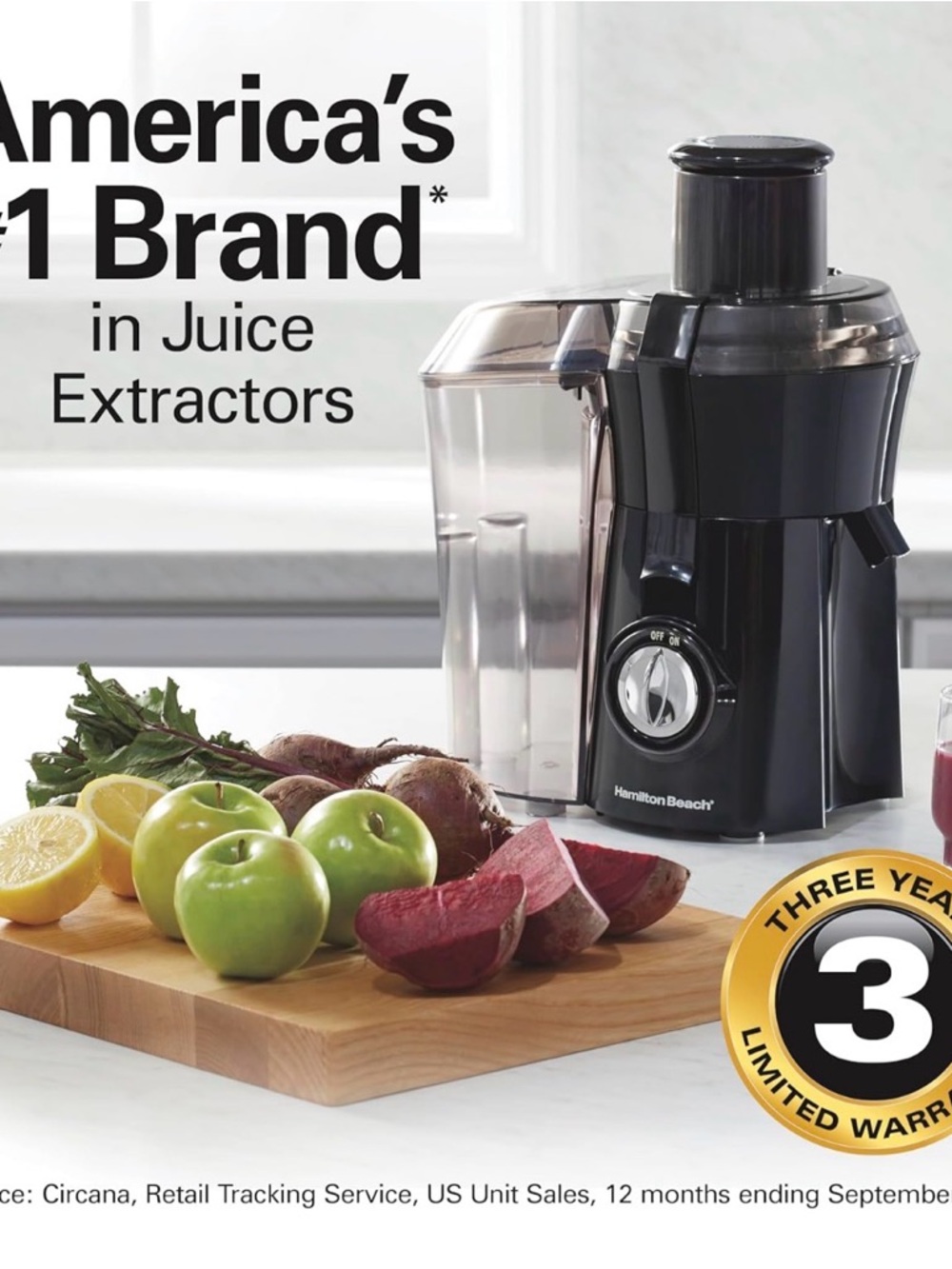 Hamilton Beach Juicer Machine, Big Mouth 3” Feed Chute